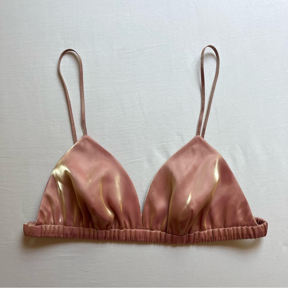 Elegant Pink and Gold Women's Top